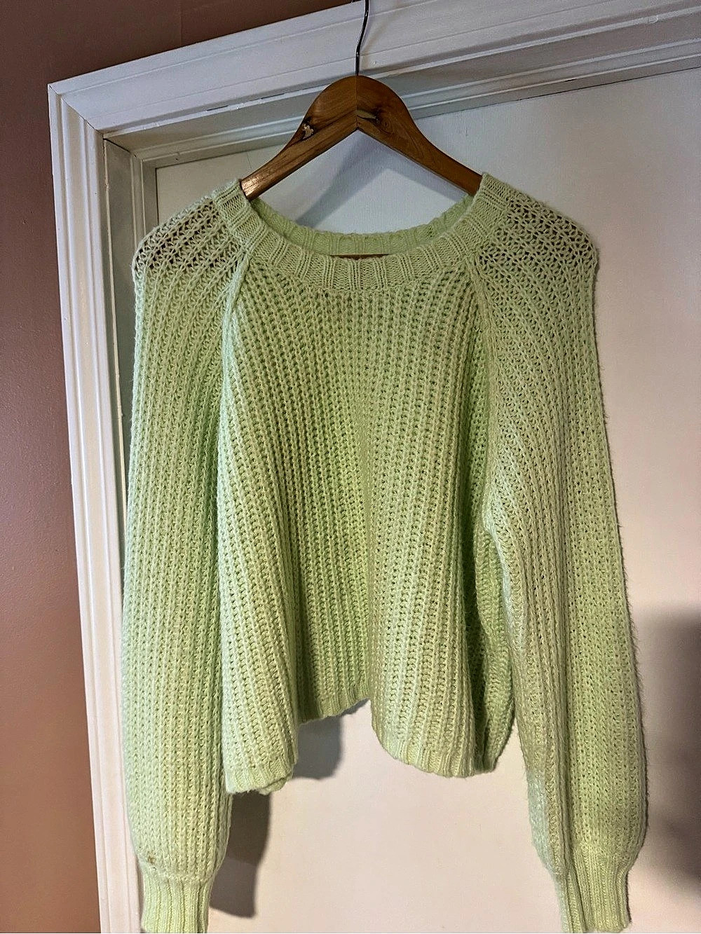 Wild Fable Sage Green Knit Crewneck Sweater